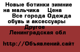 Новые ботинки зимние на мальчика  › Цена ­ 1 100 - Все города Одежда, обувь и аксессуары » Другое   . Ленинградская обл.